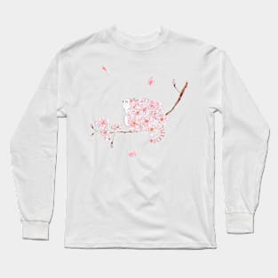 Sakura Cat Long Sleeve T-Shirt